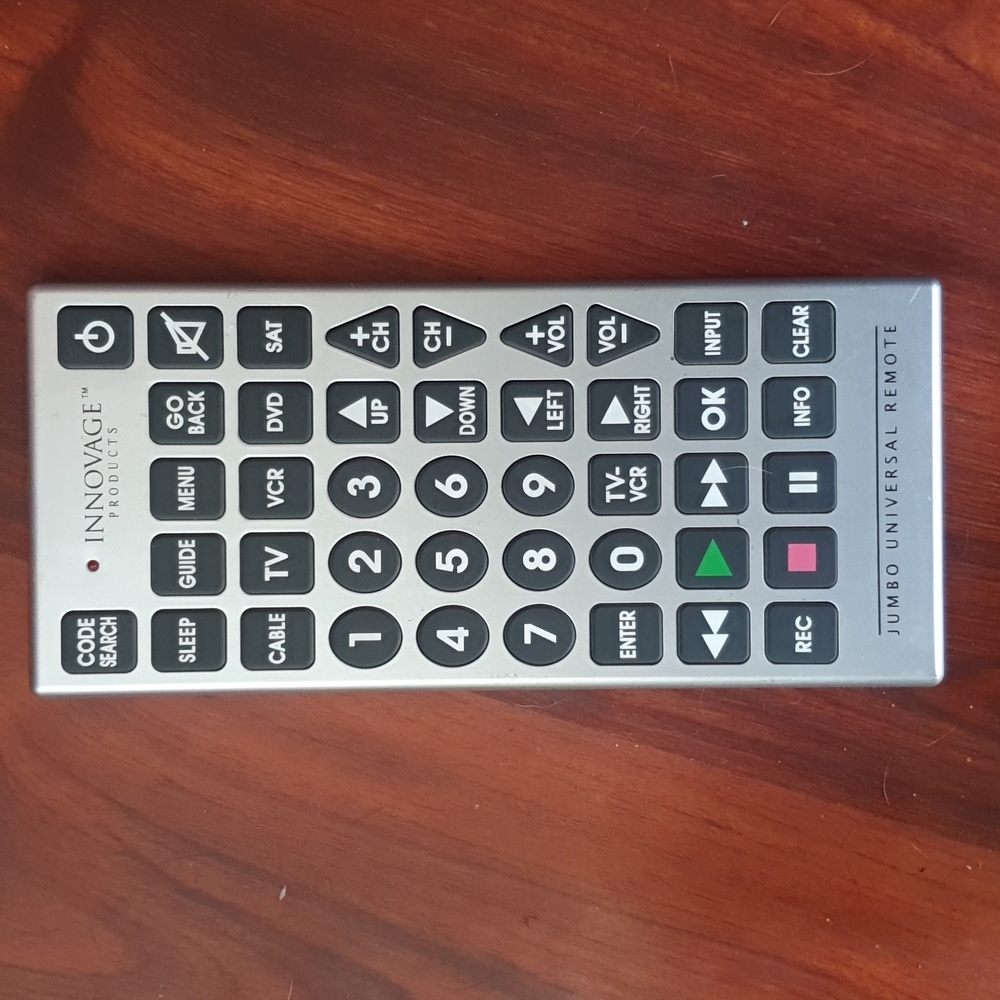 Innovage Jumbo Universal Remote Control Works